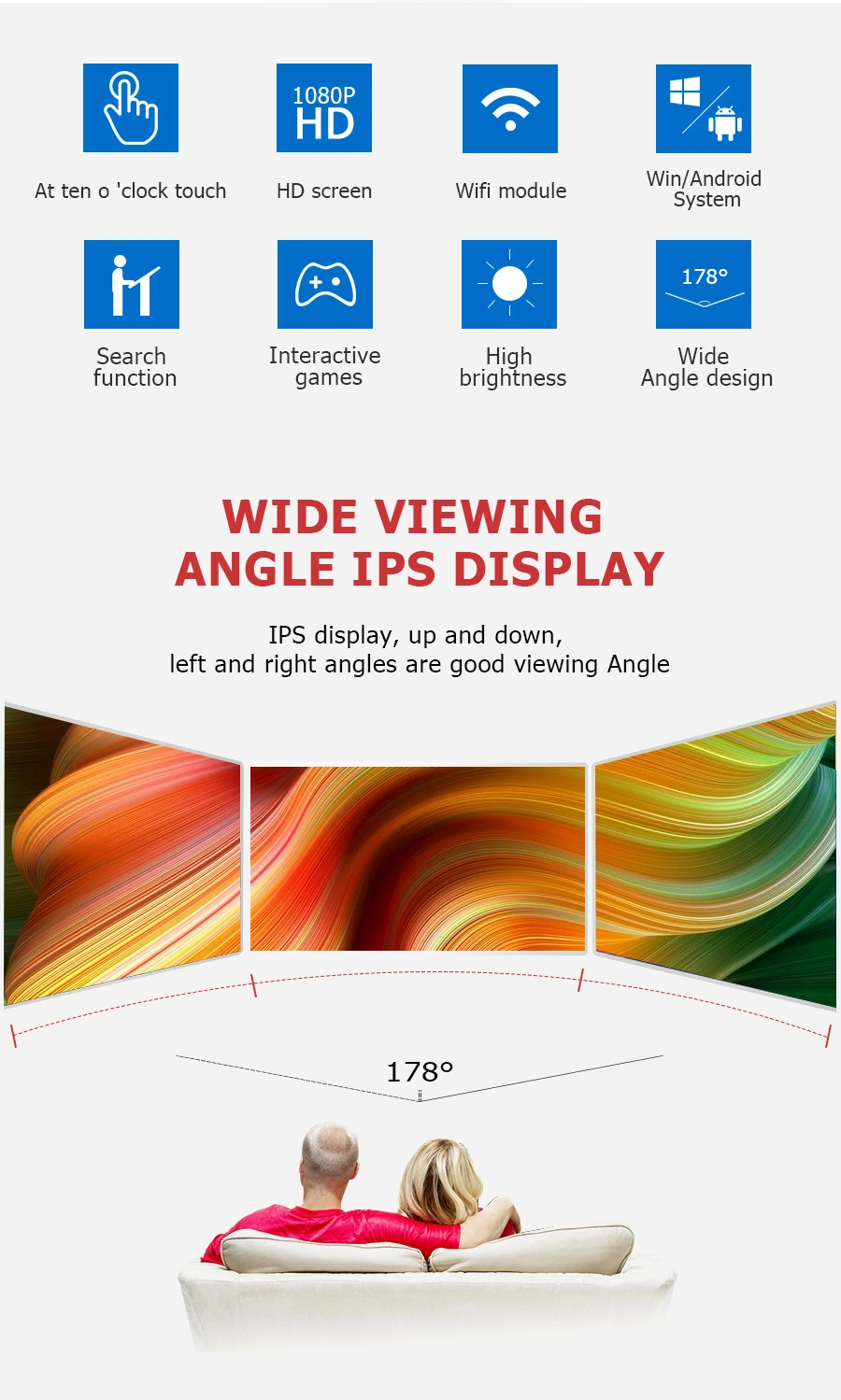 Multi Points Touch Table Self-Service Digital Signage Kiosk with WiFi 32 Inch Download