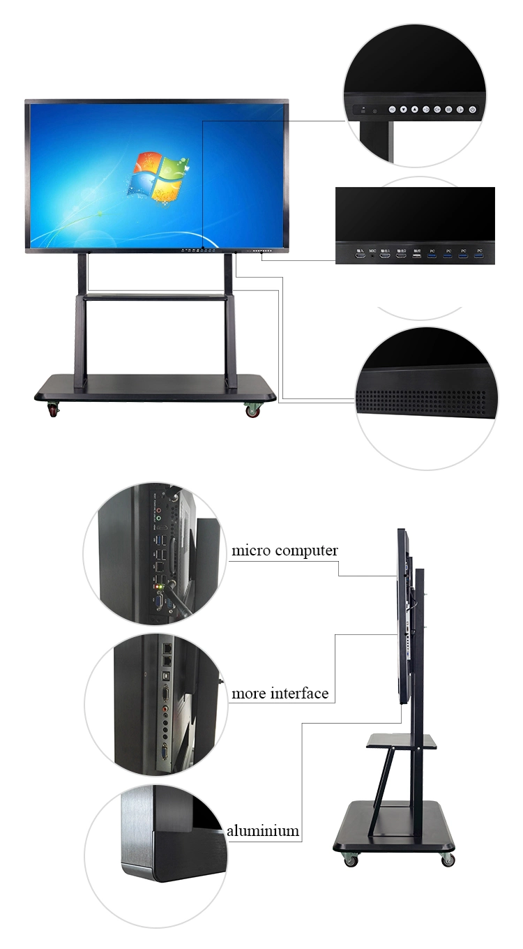 Multi-Functional Smart Whiteboard 86 Inches Touchscreen Interactive Whiteboard for School