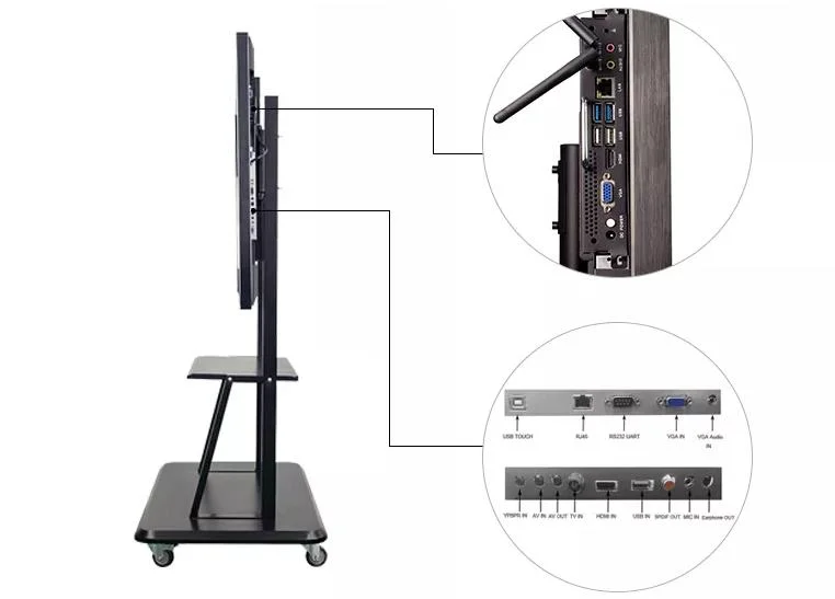 110 Inch Capacitance Smart Meeting School Interactive Whiteboard