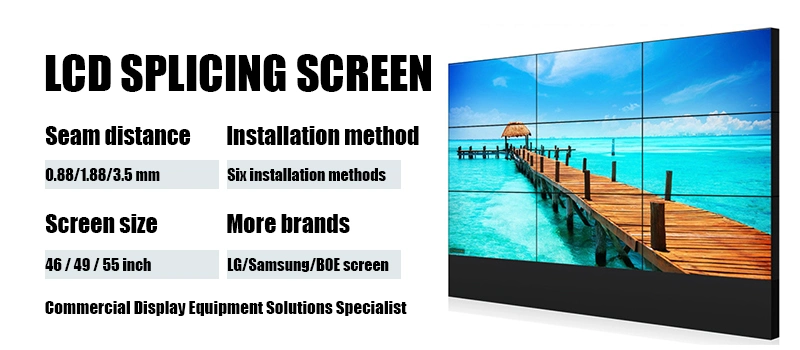 49/65 3X3 3X4 Big Screen LCD Did Splicing Screen Video Wall for Stage TV Background