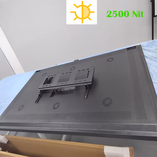 Vitrine de loja de alto brilho para montagem em parede de 55 polegadas Visor LCD Sinalização digital quiosque outdoor