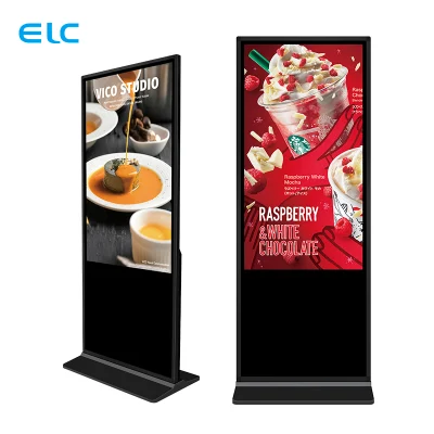 Exibição de quiosque LCD de publicidade personalizada de 55 polegadas grande tela externa Totem sinalização digital