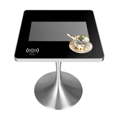 Preço barato Mesa de tela sensível ao toque interativa para casa inteligente para cafeteria Mesa de exibição de publicidade
