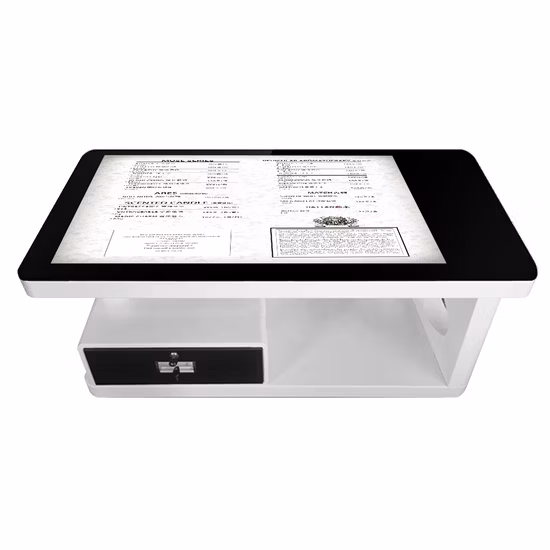 Mesa de tela de toque inteligente à prova d'água de 32/43/55/65 polegadas Mesa de toque LCD interativa para café/jogos/restaurante/KTV/conferência/casa