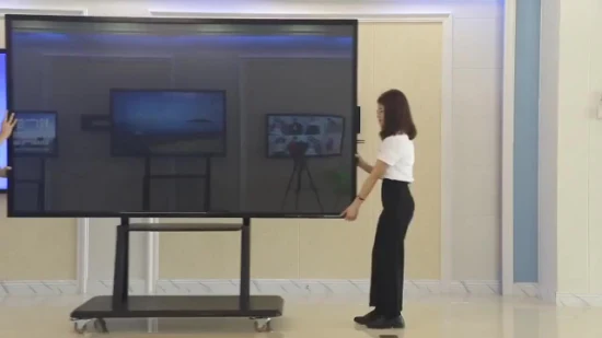 Quadro interativo escolar de reunião inteligente de capacitância de 110 polegadas
